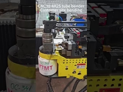 Máquina chinesa de dobra de tubos CNC38 servo de dobra com alta qualidade com dobra de empurrão e punção de buraco